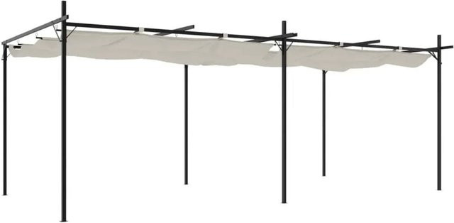 DELUKE Terrassenüberdachung OLIMP mit Schiebedach in Creme, B/T/H: 589 x 292 x 230 cm - Bild 1