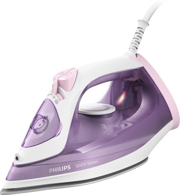 Philips Dampfbügeleisen 3000 Series DST3010/30 in Lila mit 2000 W, Keramiksohle, vertikaler Dampf und Anti-Calc-Funktion - Bild 1