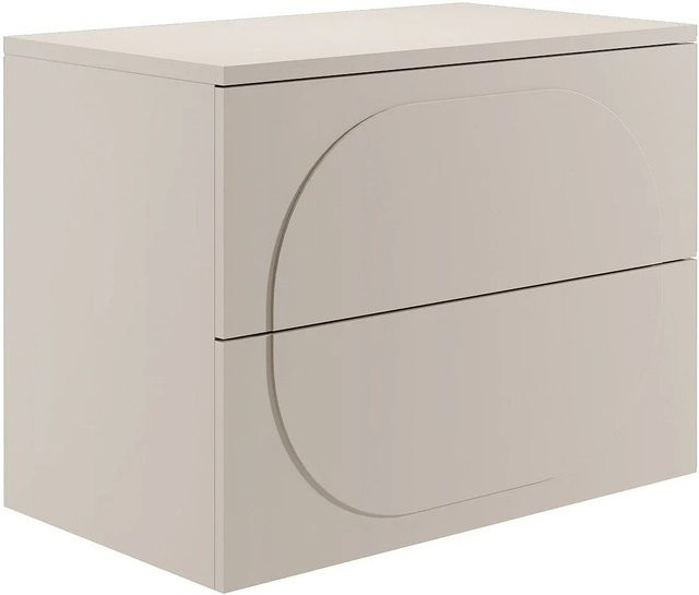 Vutoma Waschbeckenunterschrank Beige matt B: 80 cm, T: 46 cm, H: 60 cm - Bild 1