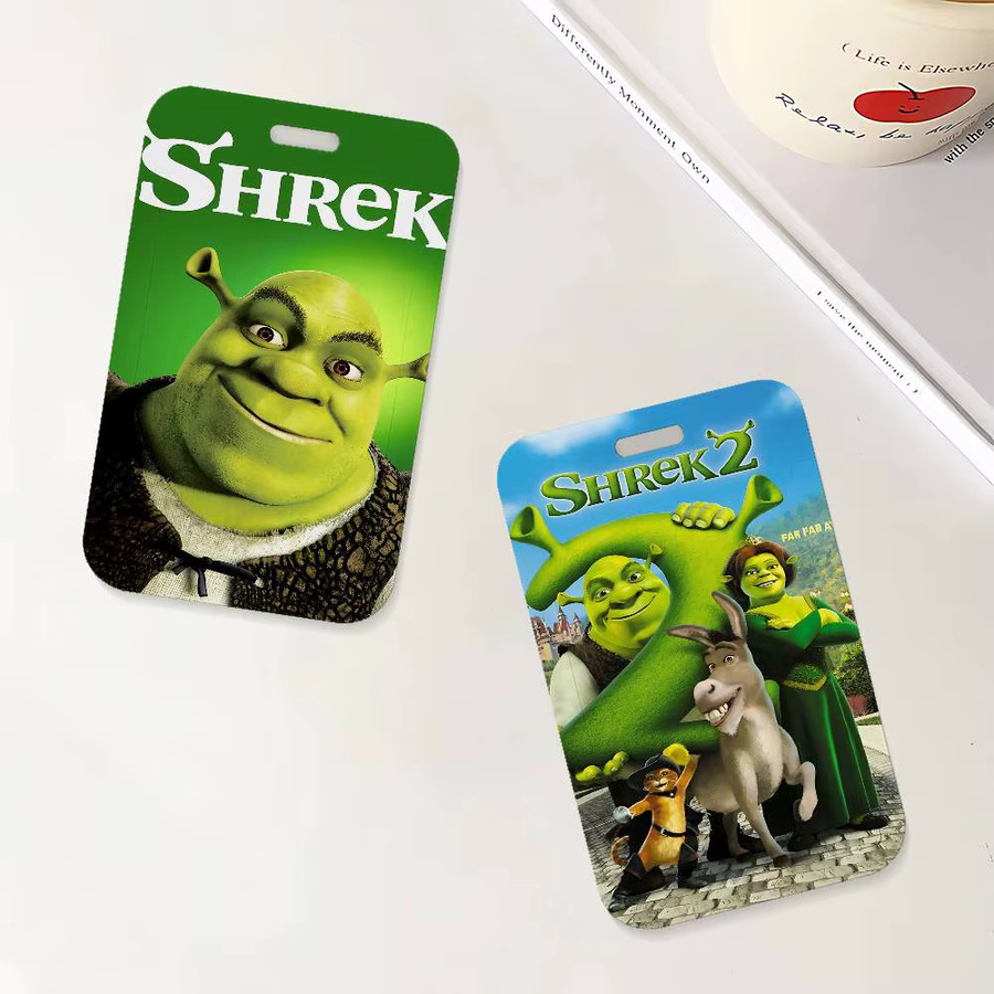 Movie S-Shreks Ausweishalter mit Umhängeband für Büro und Schule in Multicolour aus Kunststoff - Bild 4
