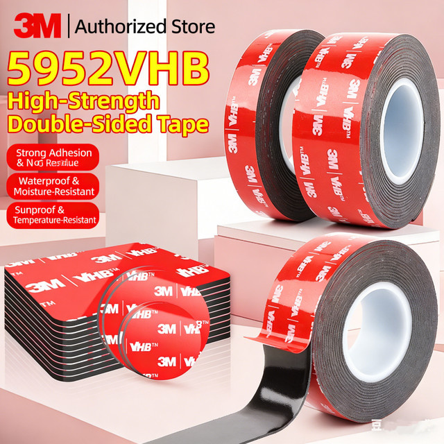 3M 5952 VHB doppelseitiges Klebeband, hochviskos und schwarz - Bild 1
