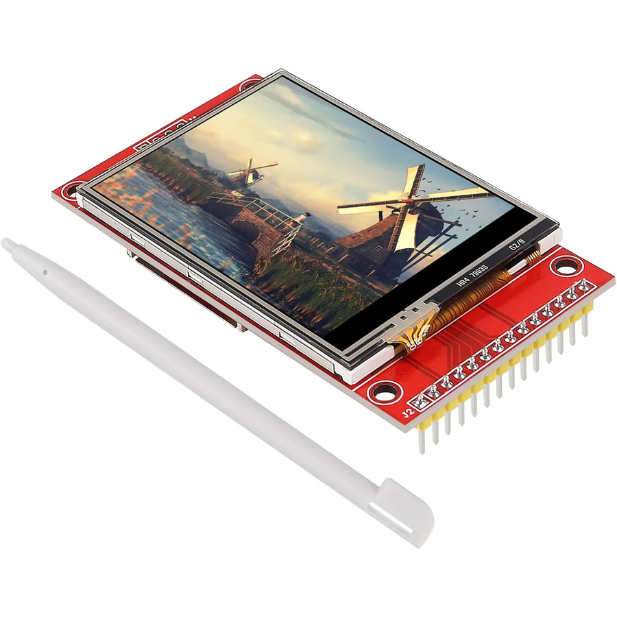 AOKIN SPI TFT LCD Display Touch Panel ILI9341 in Rot, 2,4 Zoll, 240x320 Pixel, STM32 kompatibel, 5V/3,3V Display Modul - Bild 6