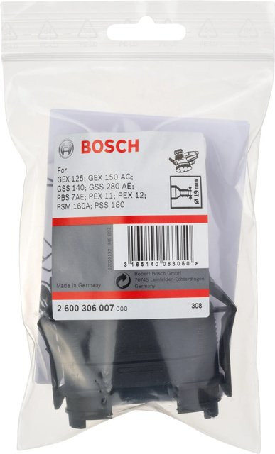 Bosch Absaugadapter für Exzenter-, Schwing- und Multischleifer passend zu GEX 125 und GEX 150 in Schwarz - Bild 2