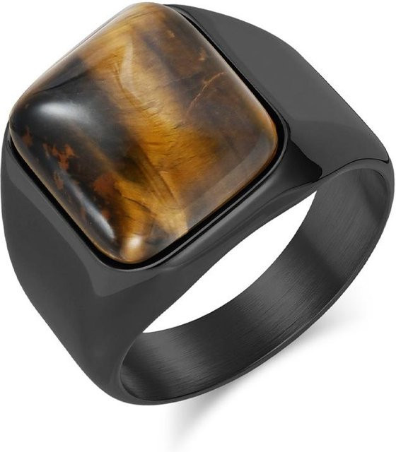 TT-FAFA Ring Tigerauge, 925 Silber, Herren, braun - Bild 1