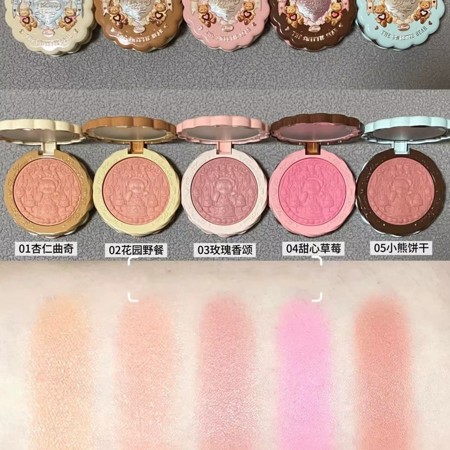 FLOWER KNOWS The Sweetie Bear Collection Seidensatin-Rouge-Puder, Matt - Bild 2