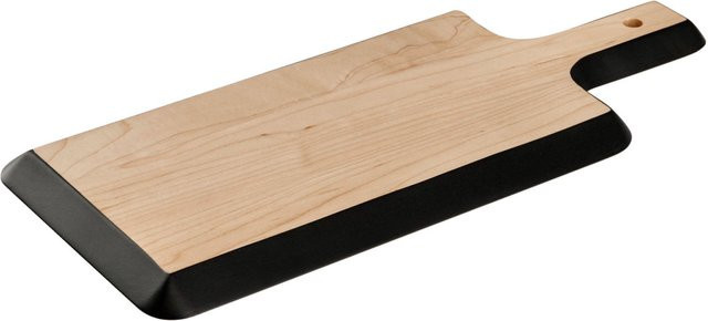 VEGA Servierbrett Belbo aus Holz in Braun und Schwarz, rechteckig mit Griffen, B/T/H: 44 x 19 x 1,9 cm - Bild 1