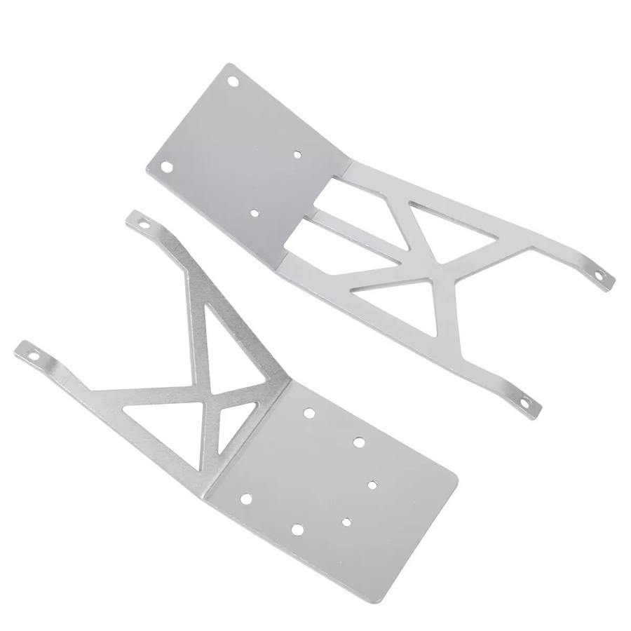 Traxxas Aluminium-Front- und Heckunterfahrschutz, Metall, Grau - Bild 1