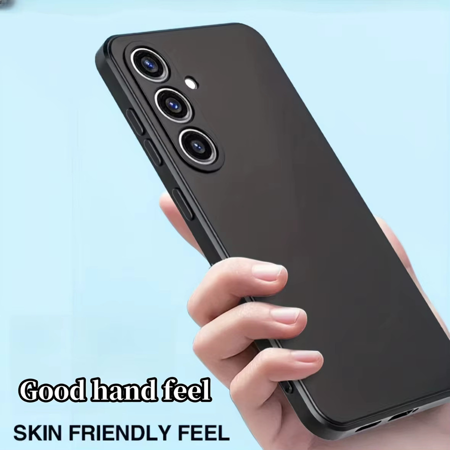 Stoßfeste Flüssigsilikon-Handyhülle für Samsung Galaxy A17 A56 A36 A16 A55 A15 in Schwarz und Lila - Bild 2