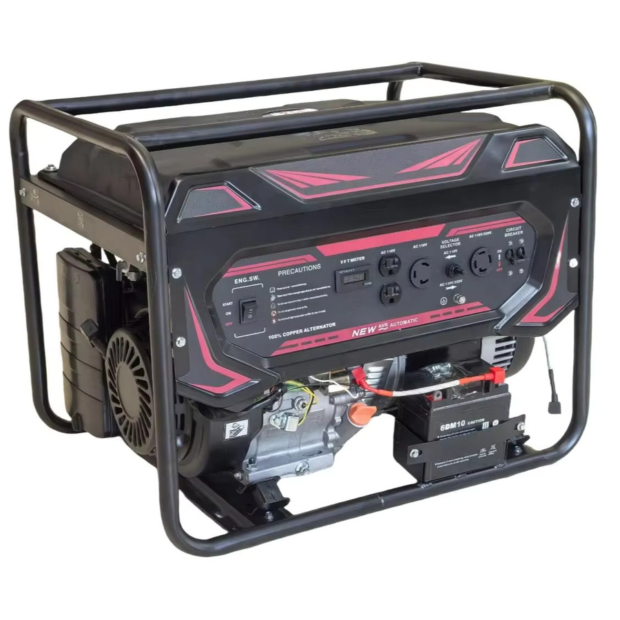 XMSJ YHS-OT-004 Open-Frame Hochleistungs-Diesel-Generator Tragbare Stromversorgung 7500W Schwarz - Bild 2