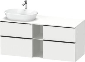 Duravit Waschtischunterschrank D-Neo in Weiß, B/T/H: 140 x 55 x 66,4 cm - Bild 1