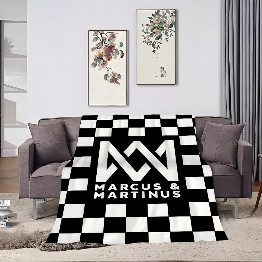 Singer M-Marcus und Martinus Plüschdecke für Sofa, Wohnzimmer und Schlafzimmer - Bild 4