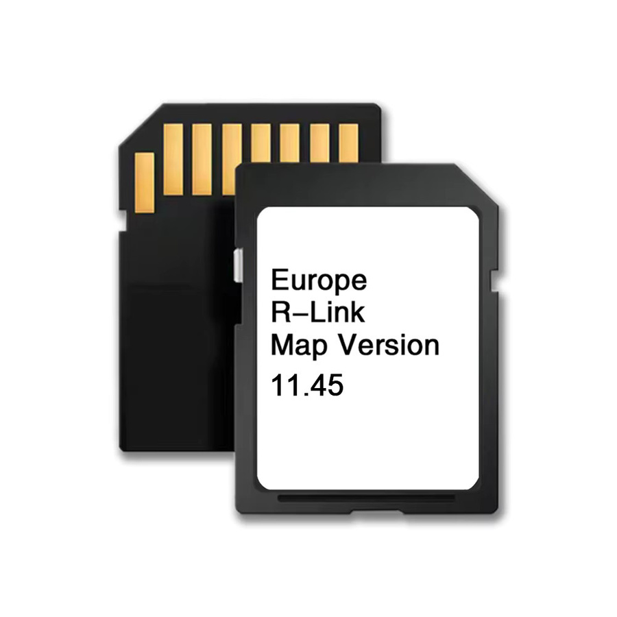 AOLAISTAR Navigationskarte SD-Karte für Renault 2014-2017 R-Link Kartenversion 11.45 Europa UK GPS Straßen-Autonavigation 16GB Schwarz - Bild 2