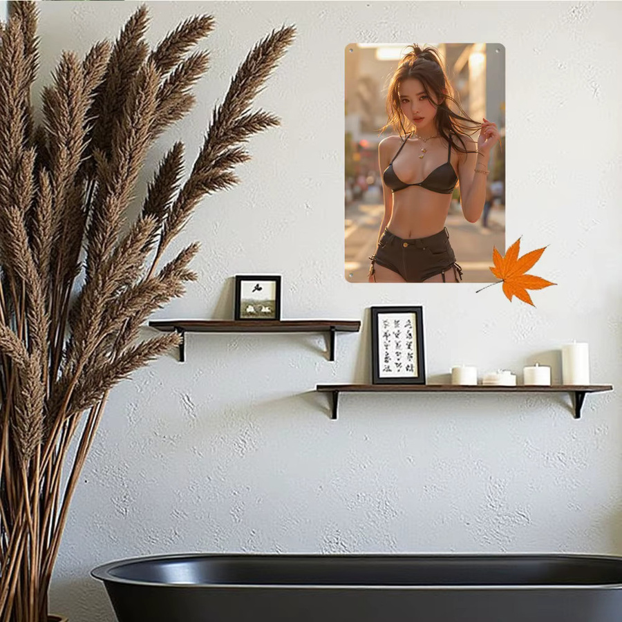 HELLOYOUNG Retro Metallschild Vintage Wanddekoration Mehrfarbig B: 30,0 cm, H: 20,0 cm, T: 20,0 cm - Bild 3