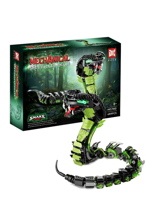 Wishiot Mechanische Cobra DIY Bausteine Set mit 689 Teilen für kreative MOC-Modelle aus Kunststoff - Bild 6