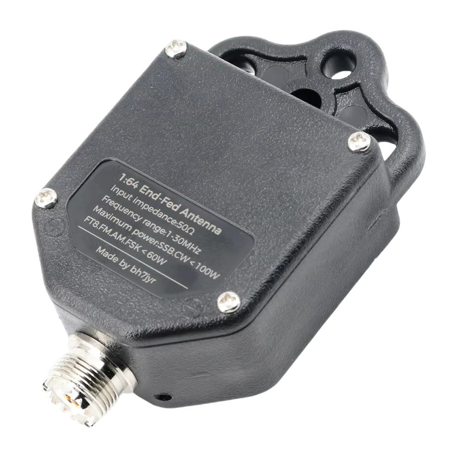 Shunmaii Balun End Fed Antenne 1:64 Schwarz, 100 W, 1–30 MHz, 4-Band & 8-Band HF Antenne für tragbare Anwendungen - Bild 3