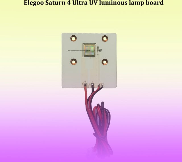 Elegoo Saturn 4 Ultra UV Leuchtlampenplatte Ersatzteil mit 405nm Lichtquelle für 3D-Drucker in Weiß - Bild 1