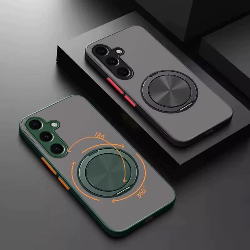 Matte magnetische Schutzhülle für Samsung Galaxy S26 Ultra S25 S24 S23 S22 S21 FE A57 A37 A27 A56 A55 A17 A15 in Grün - Bild 4