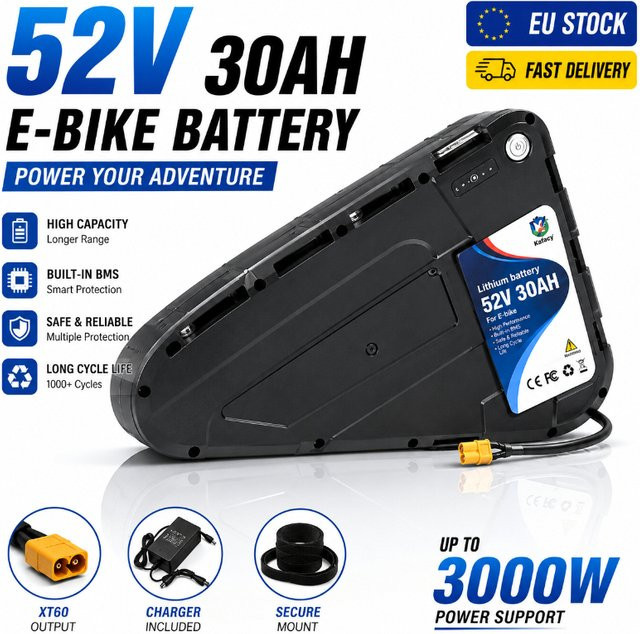 Makita Lithium-Ionen-Akku für Elektrofahrräder 48V 52V Schwarz - Bild 1