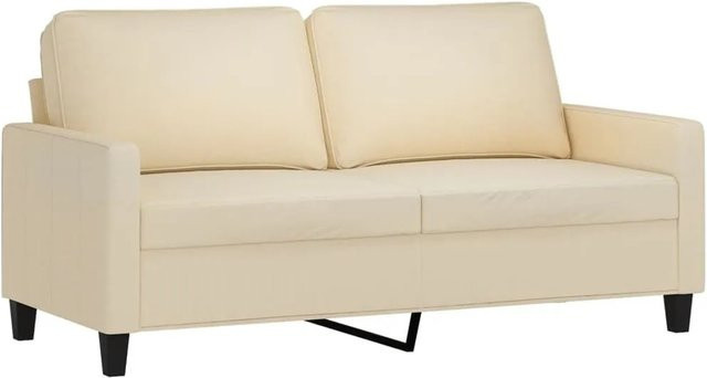 vidaXL 2-Sitzer-Sofa in Beige mit Stoffbezug und modernem Design - Bild 1