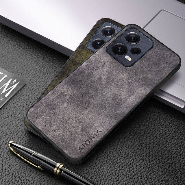 Luxus PU Leder Hülle für Xiaomi Redmi Note 12 Pro Plus und Redmi Note 12s 4G in Blau - Bild 1