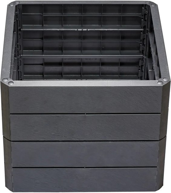 Garantia Hochbeet Ergo Quadro S 50 in Stone Grey aus Recyclingkunststoff, B/T/H: 60 x 50 x 60 cm - Bild 1