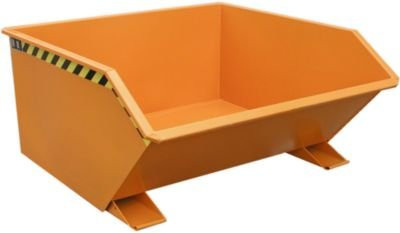 Bauer Kippbehälter Typ GU, 750 Liter, orange - Bild 1