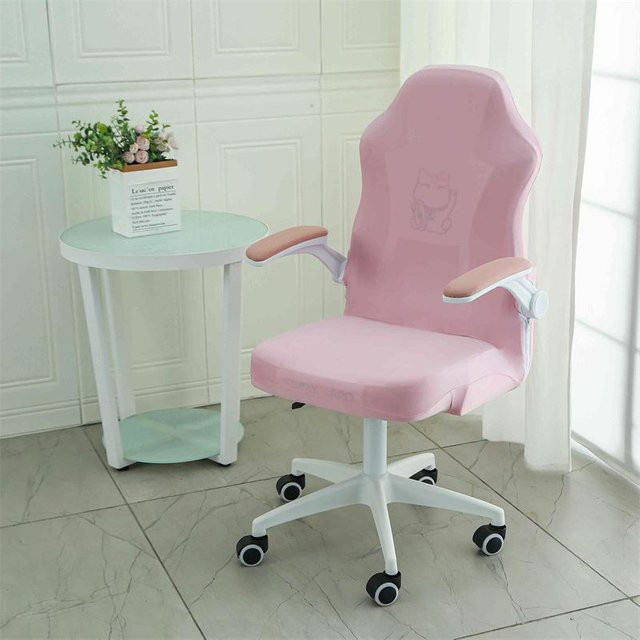 Yiran Furniture Gaming Stuhl Bezug aus Polyester in Pink, Waschbar, Breite: 38 cm - Bild 1