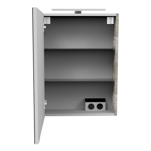 Fackelmann Spiegelschrank SBC Gäste Bad Steinesche Grau B/H/T: 50 x 68 x 15,3 cm - Bild 2