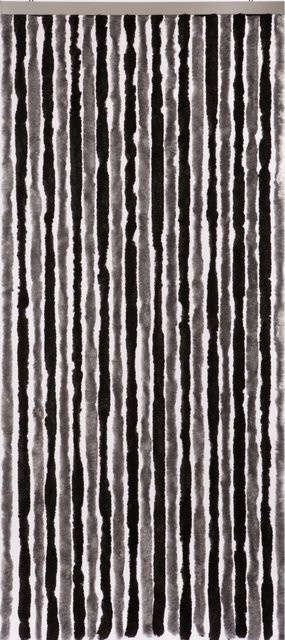 CONACORD Türvorhang Flauschi aus Chenille, Schwarz-Grau, B: 90 cm, H: 200 cm - Bild 1