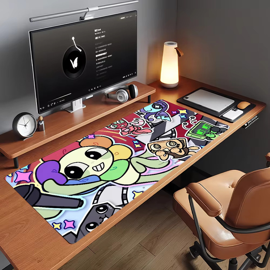 Potdemiel Game D-DandyS W-World-S Mauspad aus rutschfestem Leder in Multicolour als große Schreibtischunterlage für Gamer und Büro - Bild 2