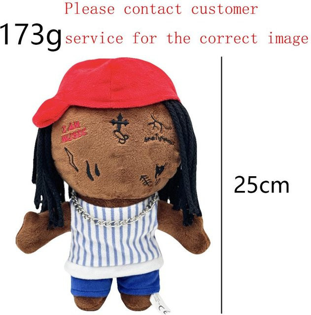 Tupac Plüschpuppe, Rapper Figur, 25 cm, ab 1 Jahr - Bild 1