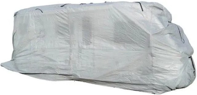 DELUKE Wohnmobil-Abdeckplane SCHRADO Schutzhülle für Caravan in Grau aus Kunststoff, B/T/H: 275 x 730 x 235 cm - Bild 1
