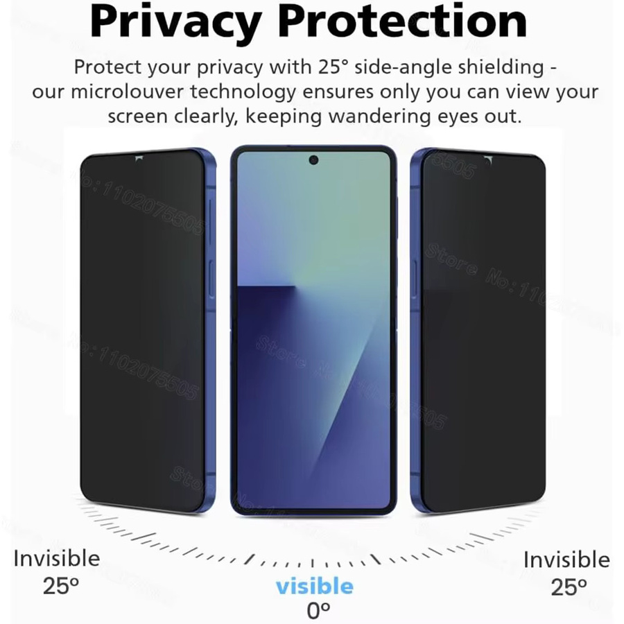 9in1 Sichtschutzfolien Set aus gehärtetem Glas für Samsung Galaxy Z Flip 7, 6, 5 und 7 FE inklusive Kameraobjektivschutz, transparent - Bild 2