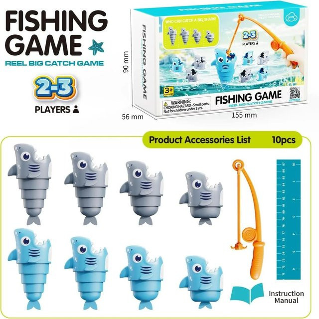 Linyi toy Fischspiel Angeln graue Kunststoff 3-14 Jahren - Bild 1
