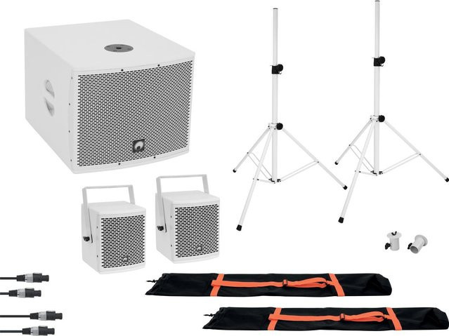Omnitronic Aktiver Lautsprecher Weiß mit 800 W, Bluetooth, Wi-Fi und 3,5 mm Klinke - Bild 1