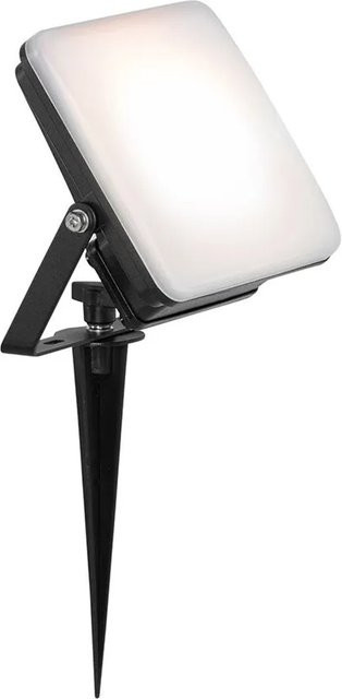 QAZQA Smarter LED RGB Außenstrahler Schwarz mit Erdspieß IP65 aus Aluminium - Bild 1