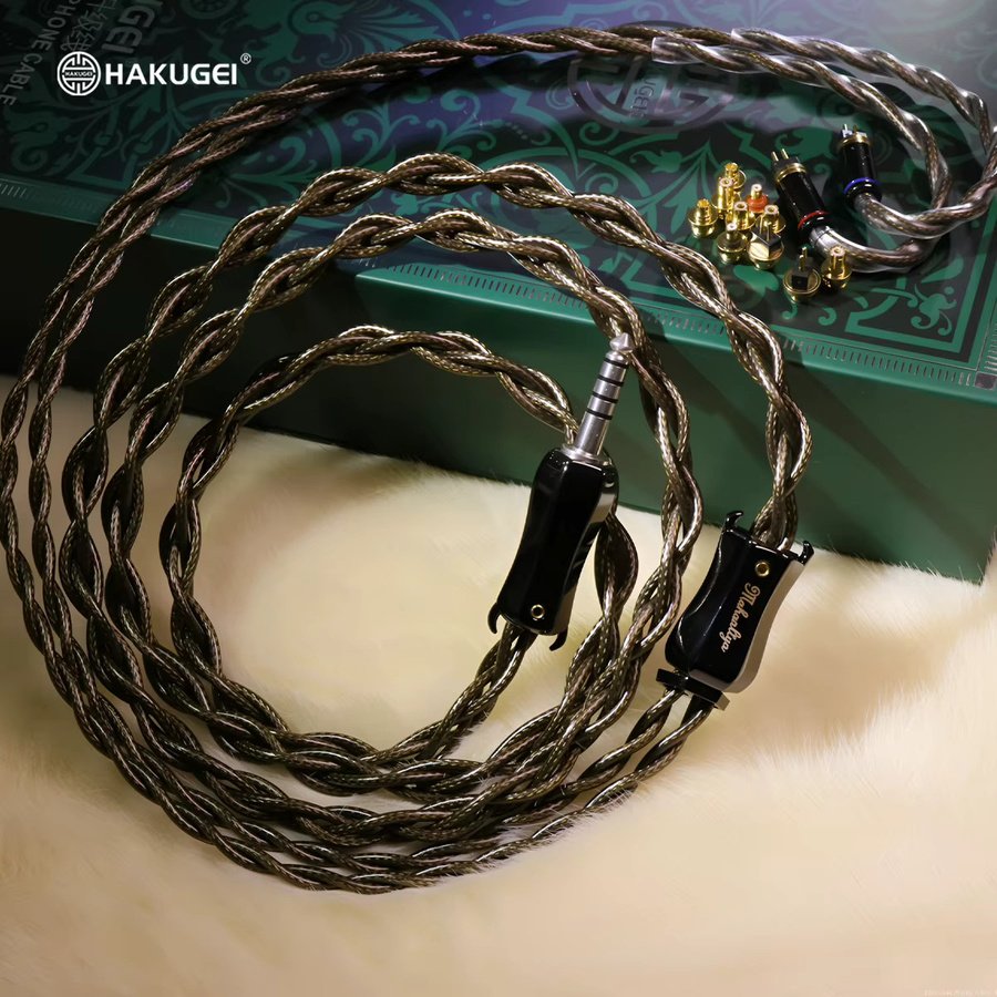 HAKUGEI Modulare Steckverbinder Upgrade Set mit 0,78mm, MMCX, PE, A2DC und UE in der Mischung Gold, Silber und Kupfer mit Koaxial-Abschirmung für Ohrhörer - Bild 3