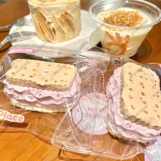 Hot Toys Creme-Keks-Cracker Taba Squishy Doppeldecker-Keks Squishy Mochi Spielzeug - Bild 1