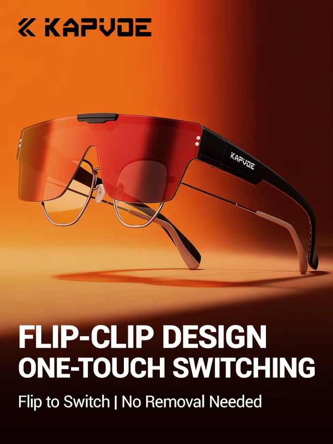KAPVOE Korrektionsgläser Flip-Up, photochromatisch, Unisex - Bild 6
