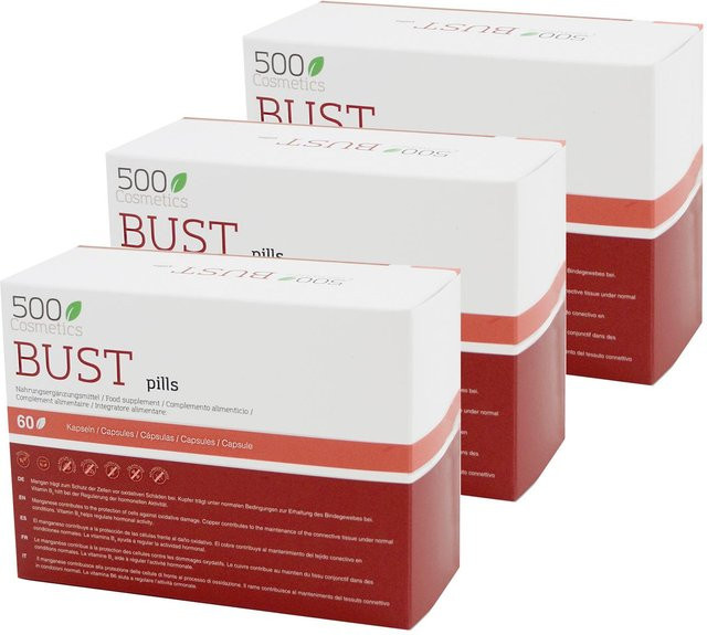 500COSMETICS BUST PILLS Kapseln, Vitamin B6, Damen - Bild 1