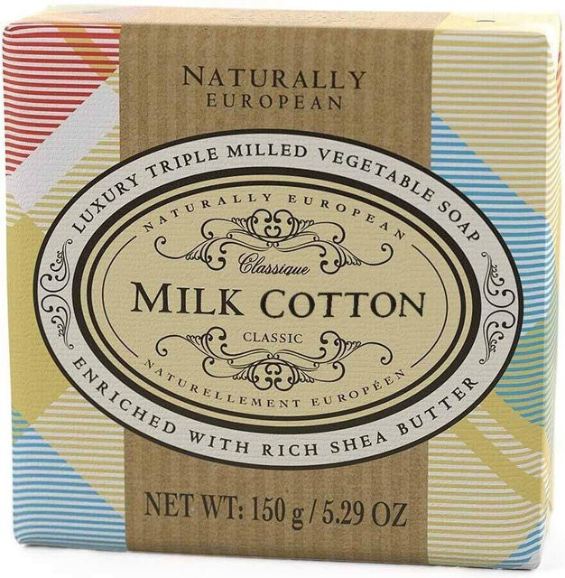 Naturally European Seife Milk Cotton, 150g, mit Sheabutter - Bild 1