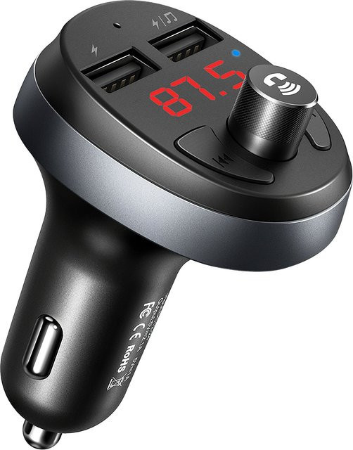 McDodo Bluetooth FM Modulator mit 2 x USB-A in Schwarz - Bild 1