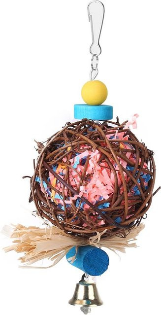 GoolRC Papageienvogel-Kauspielzeug zum Aufhängen, Käfigspielzeug, brown - Bild 1