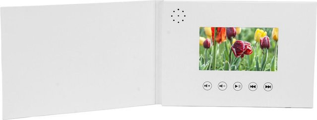 KaiSai Elektronische Video-Grußkarte mit 4,3 Inch LCD-Bildschirm in Weiß - Bild 1