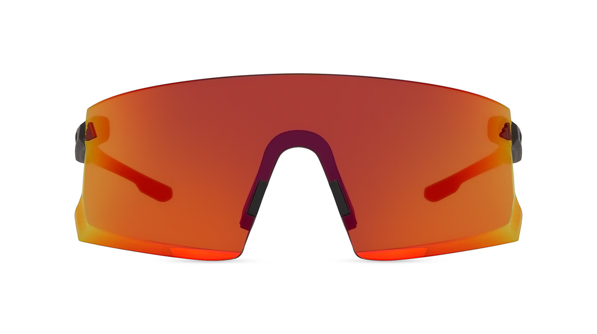 adidas SP0090 Sonnenbrille, Vollrand, Kunststoff, Unisex, schwarz, rot, multicolour - Bild 1