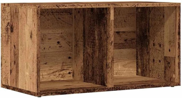 vidaXL Aufbewahrungstruhe in Altholz-Optik, Farbe Braun, B/T/H: 69,5 x 34 x 36 cm