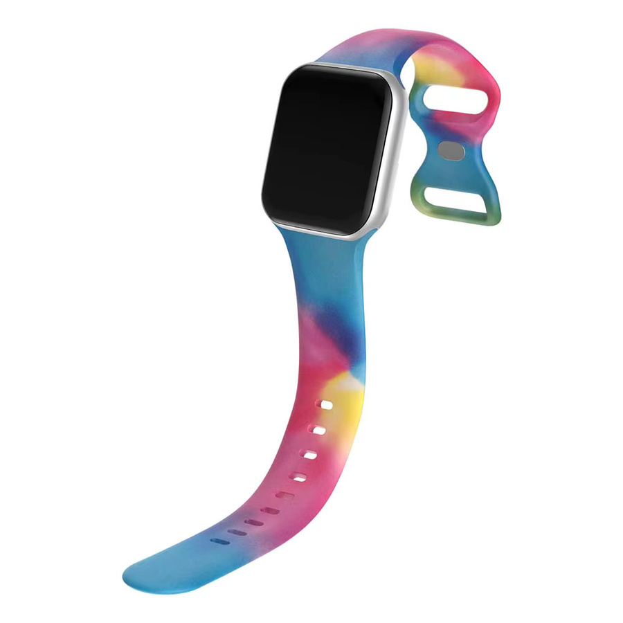 Uhrenarmband Silikon, gemustert, bunt, Unisex - Bild 3