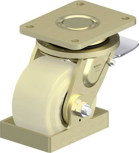 Blickle Schwerlast-Lenkrolle LS-GSPO 152K-35-ST-FS in Beige und Multicolour mit 150 mm Rad-Durchmesser und einer Tragfähigkeit von max. 3000 kg - Bild 1