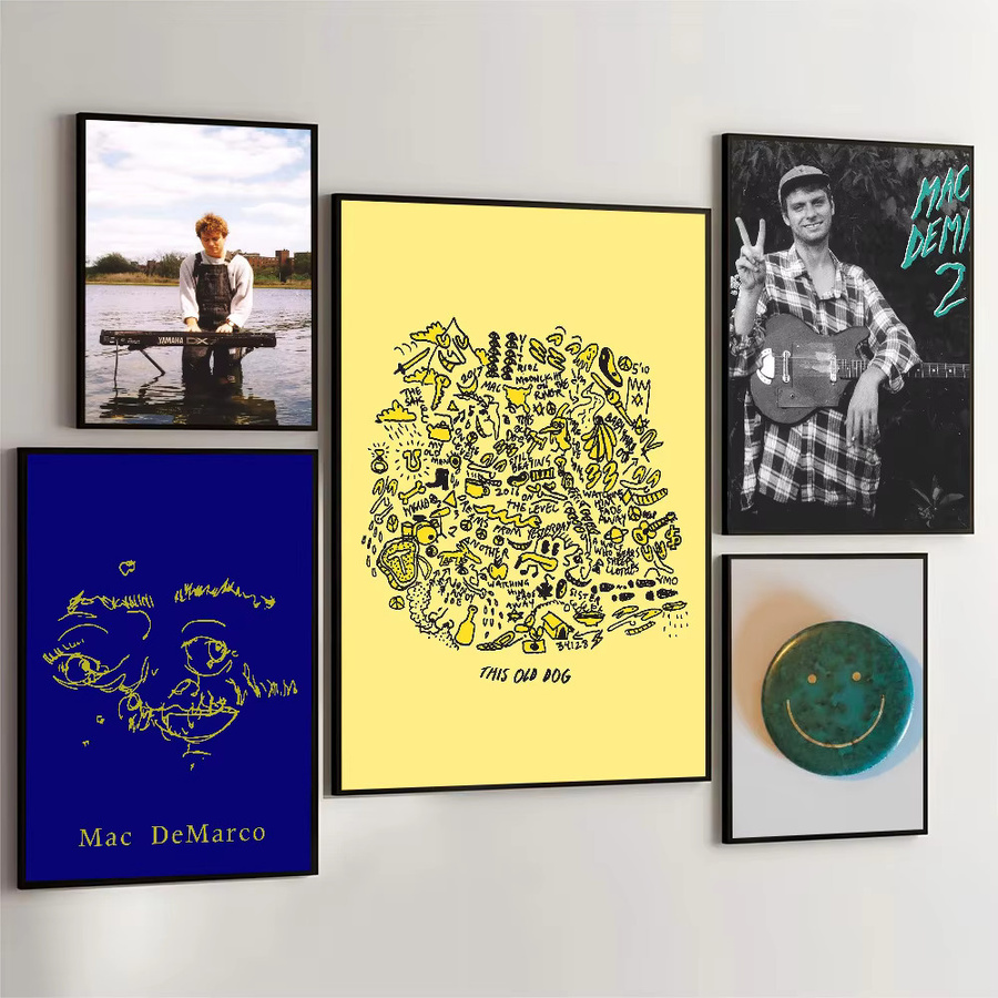 Wasserfester selbstklebender Papieraufkleber Mac DeMarco Five Easy Hot Dogs Poster zur Wanddekoration - Bild 2