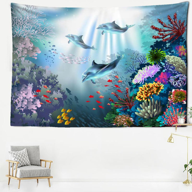 Binchi Outdoor Equipment Wandbehang Walvis mit Tierprint im Bohemian Stil, mehrfarbig, B/H: 95 x 70 cm - Bild 2